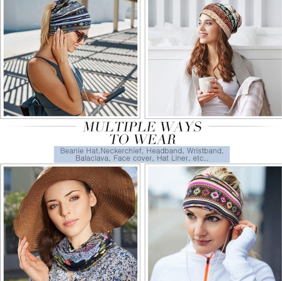 NWOT Cap/Hat/Beanie/Neckercheif/Headband/Sweatband/Facecover/Nightcap/Headwear - Picture 2 of 15